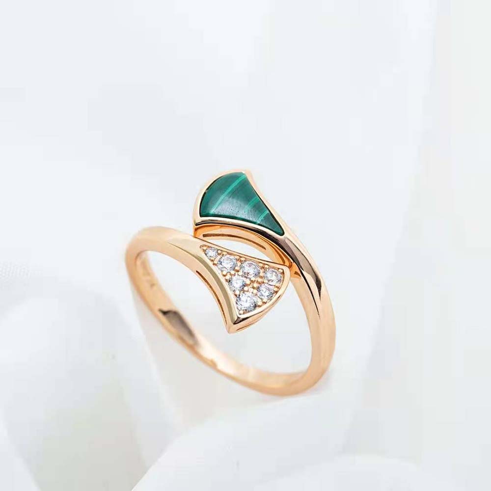 Bvlgari Women Divas Dream 18 KT Rose Gold Ring - image 4