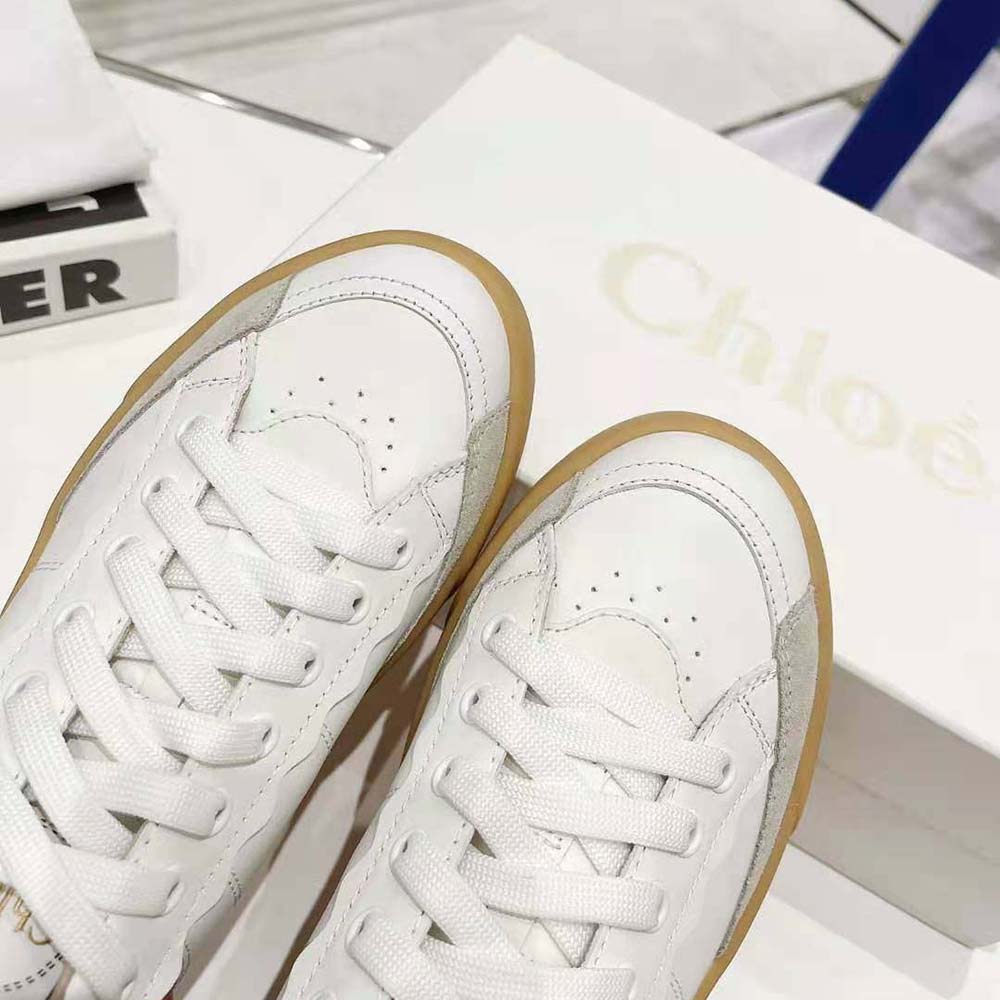 Chloe Women Franckie Low-Top Sneaker in Smooth Calfskin - image 9