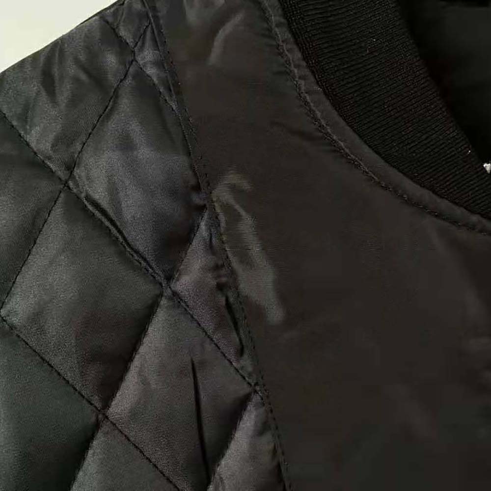 Dior Men Peter Doig Bomber Jacket Black Technical Satin - image 8