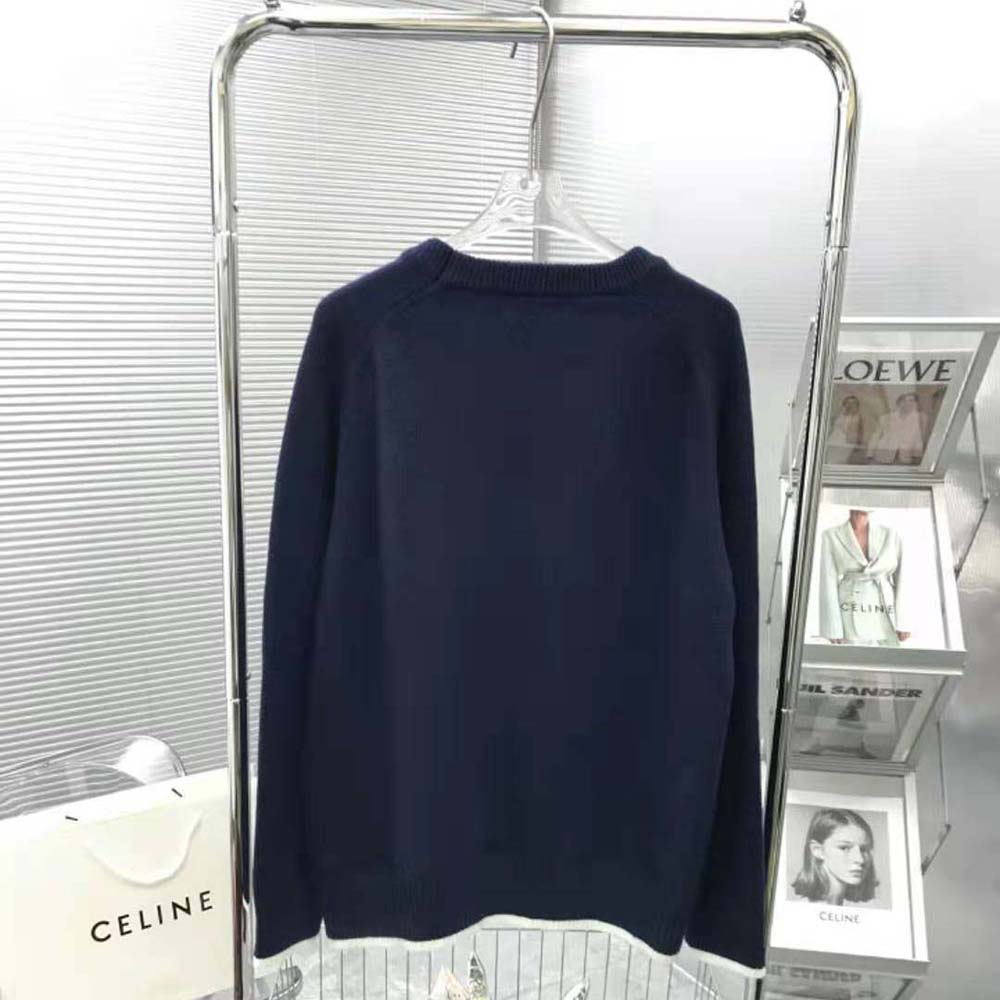 Dior Women Christian Dior Atelier Sweater Blue Wool Jersey - image 4