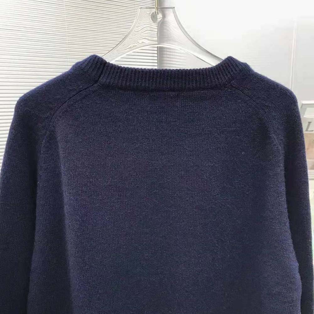Dior Women Christian Dior Atelier Sweater Blue Wool Jersey - image 5