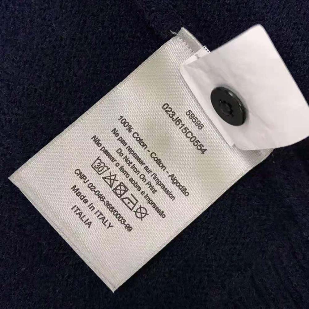Dior Women Christian Dior Atelier Sweater Blue Wool Jersey - image 7
