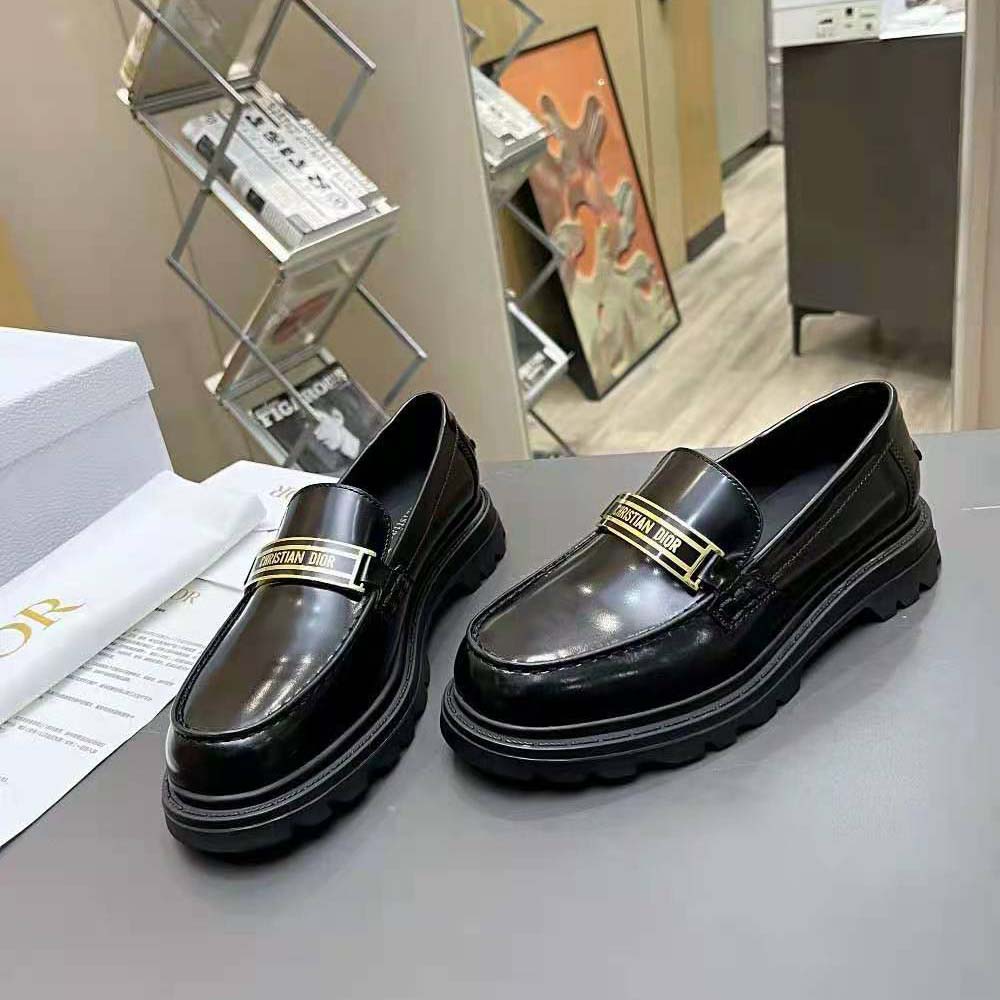 Dior Women Code Loafer Black Brushed Calfskin - image 5