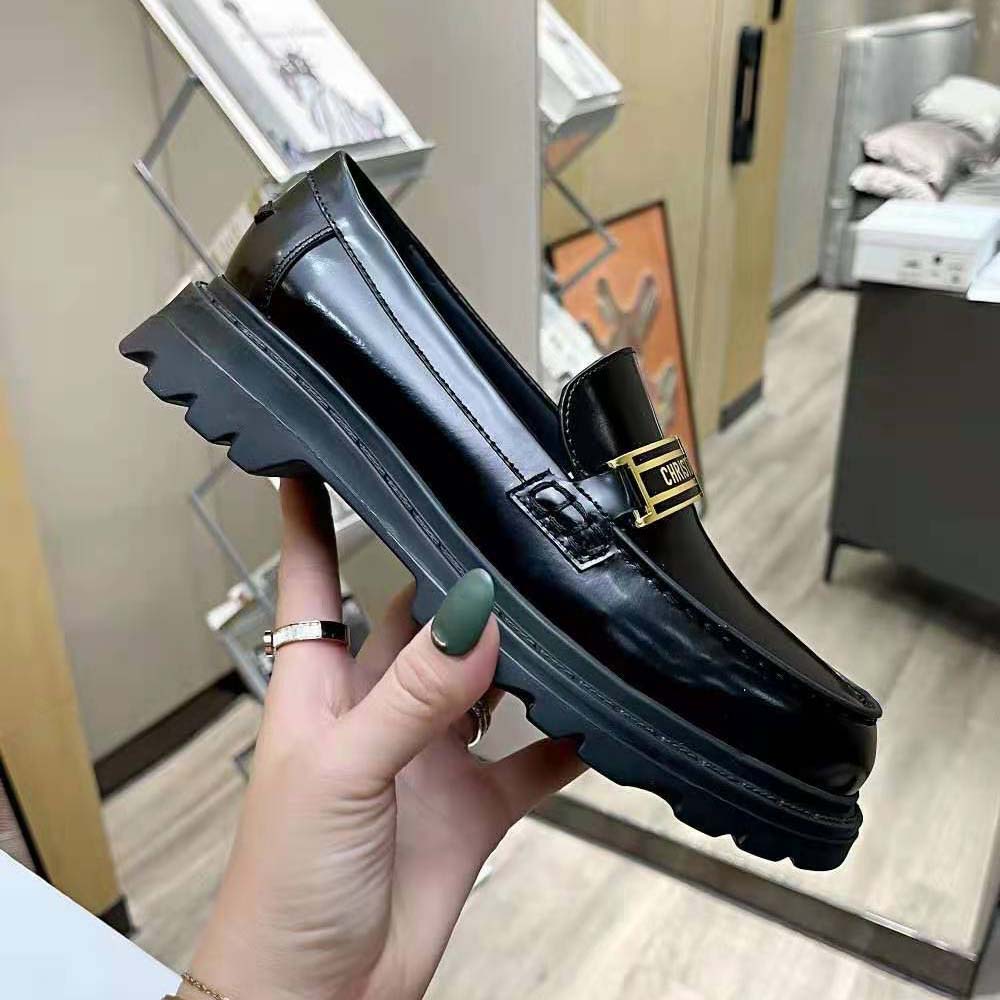 Dior Women Code Loafer Black Brushed Calfskin - image 6