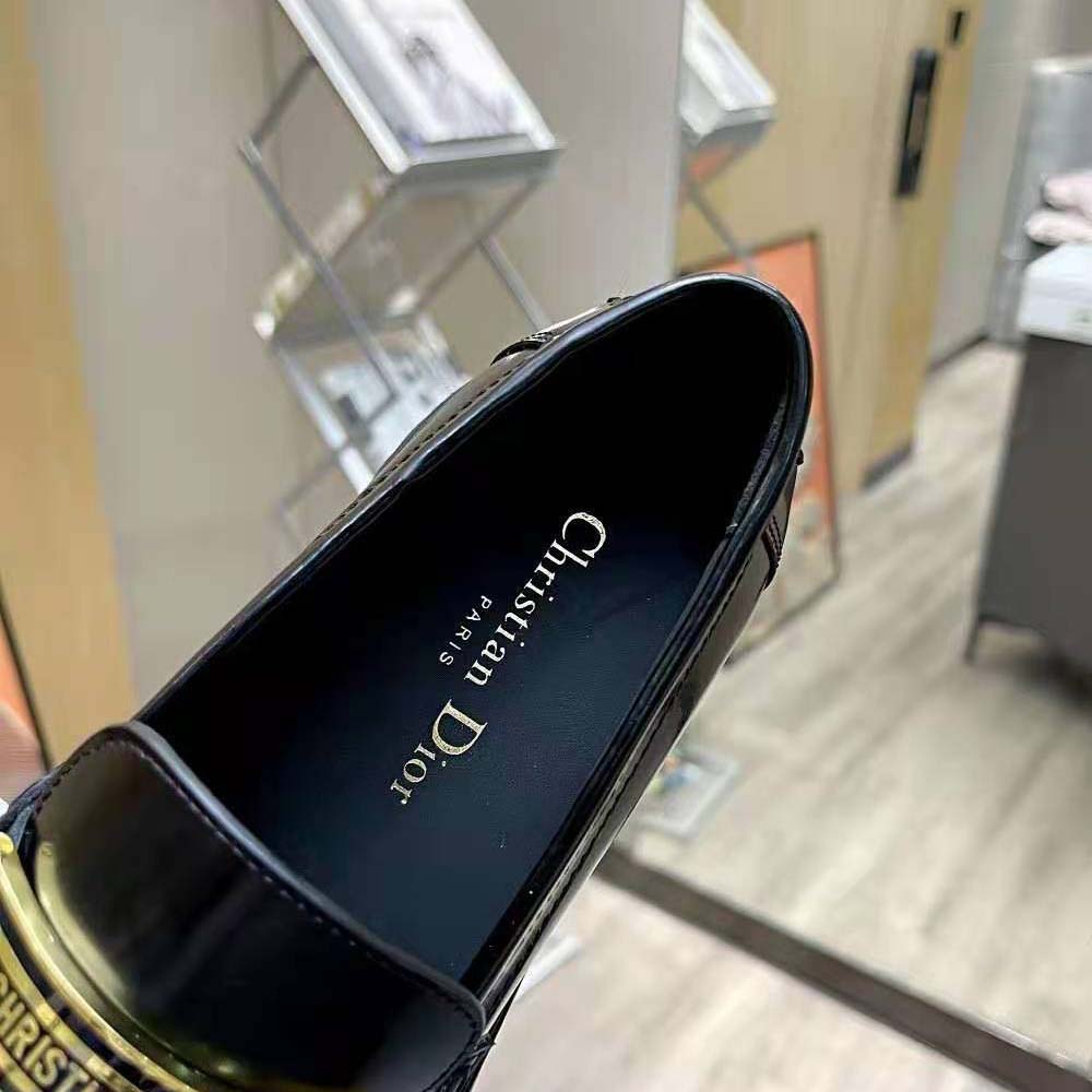 Dior Women Code Loafer Black Brushed Calfskin - image 7
