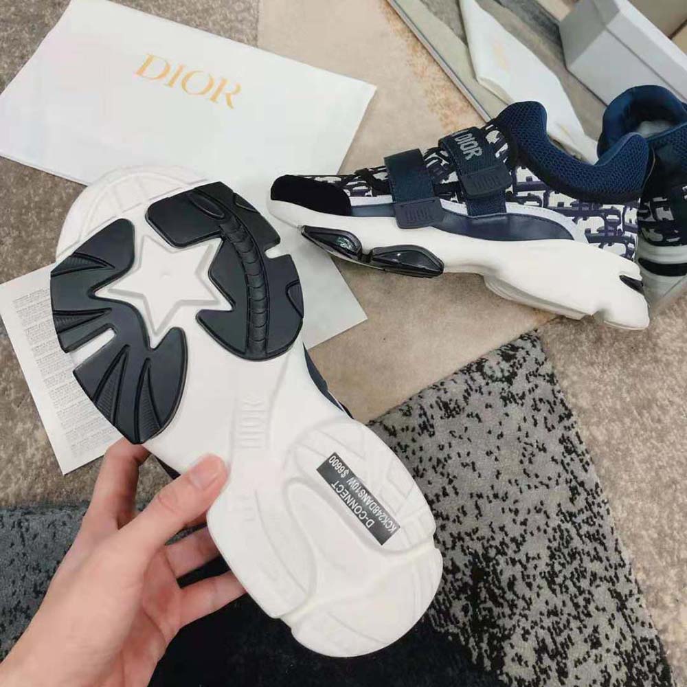 Dior Women D-Wander Sneaker Deep Blue Dior Oblique Technical Fabric - image 10