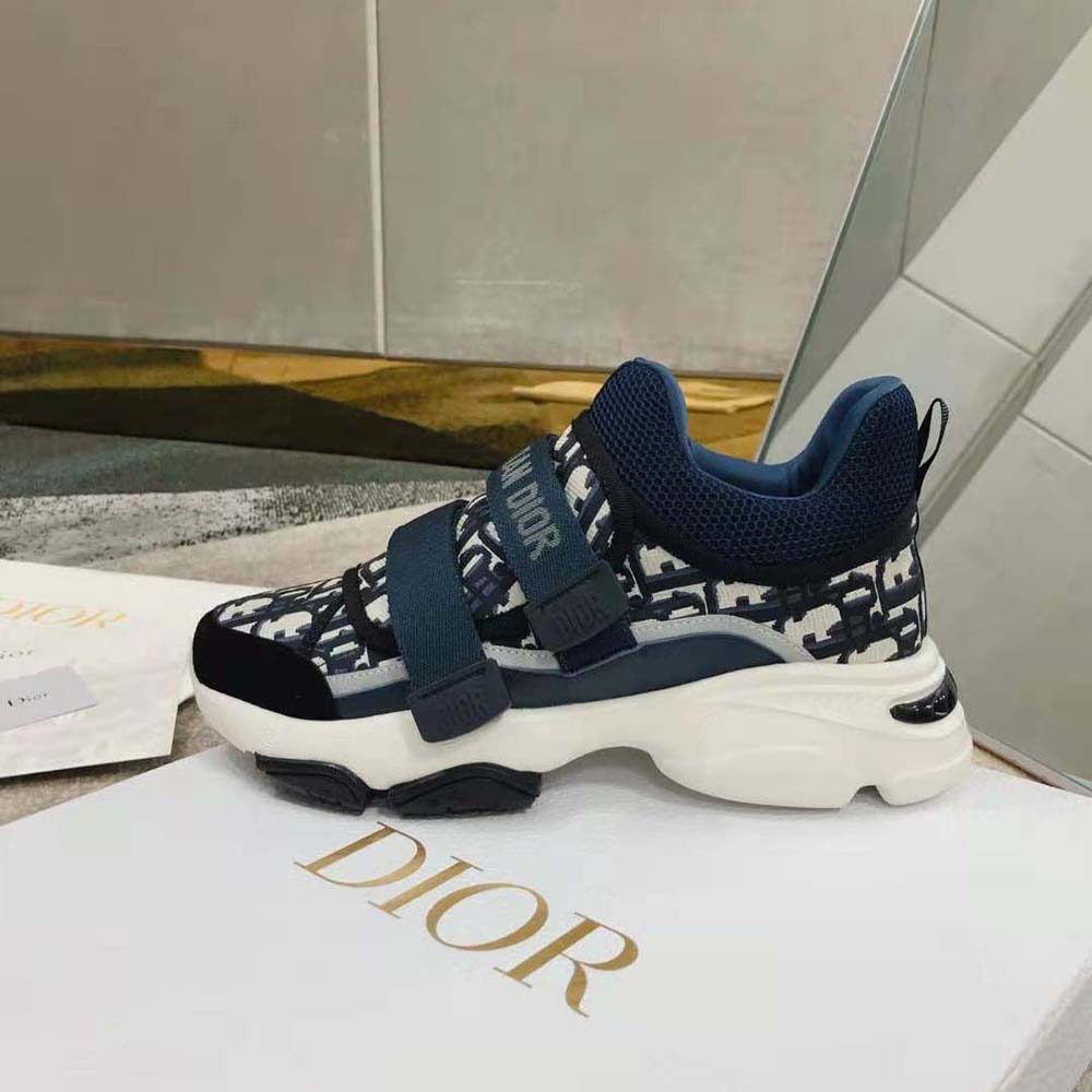Dior Women D-Wander Sneaker Deep Blue Dior Oblique Technical Fabric - image 8