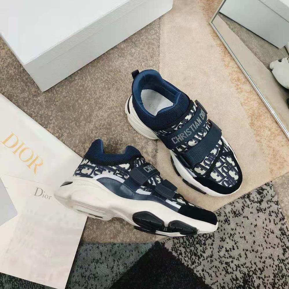 Dior Women D-Wander Sneaker Deep Blue Dior Oblique Technical Fabric - image 5