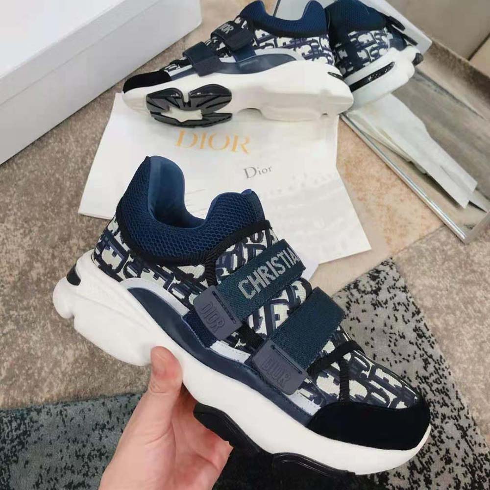 Dior Women D-Wander Sneaker Deep Blue Dior Oblique Technical Fabric - image 7
