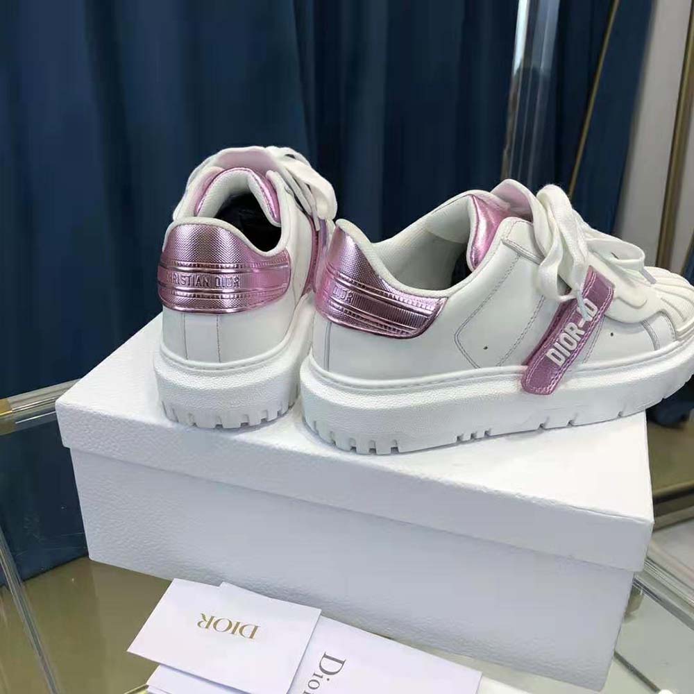 Dior Women Dior-id Sneaker White and Metallic Pink Calfskin - image 7