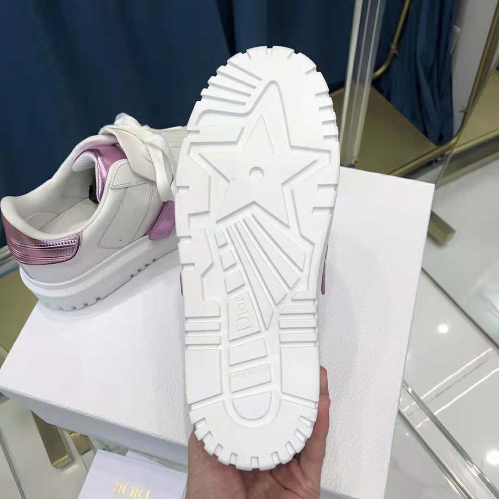 Dior Women Dior-id Sneaker White and Metallic Pink Calfskin - image 10