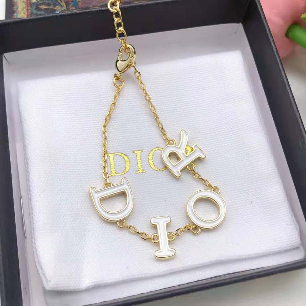 Dior Women Dio(r)evolution Bracelet Gold-Finish Metal and White Lacquer - image 6