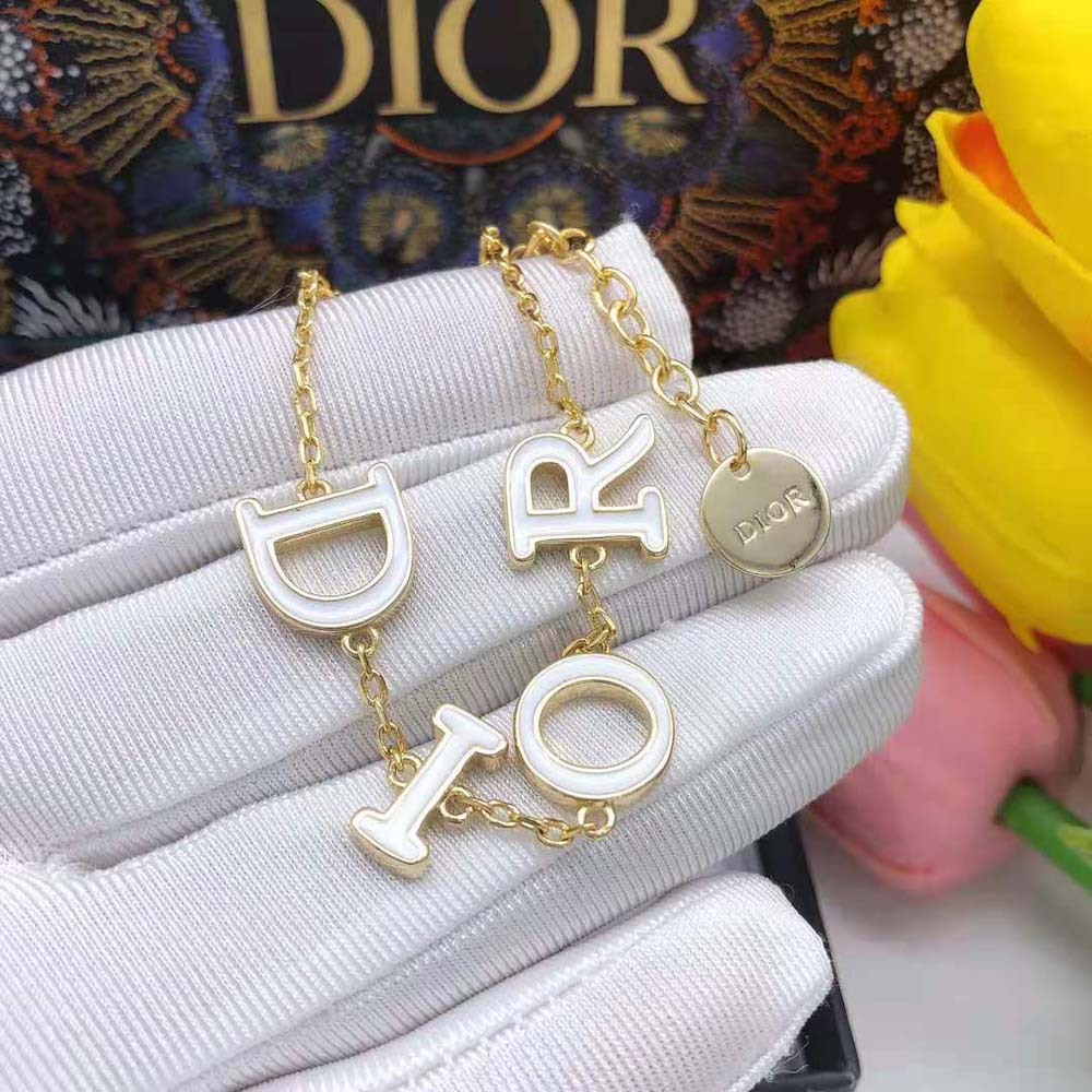 Dior Women Dio(r)evolution Bracelet Gold-Finish Metal and White Lacquer - image 9
