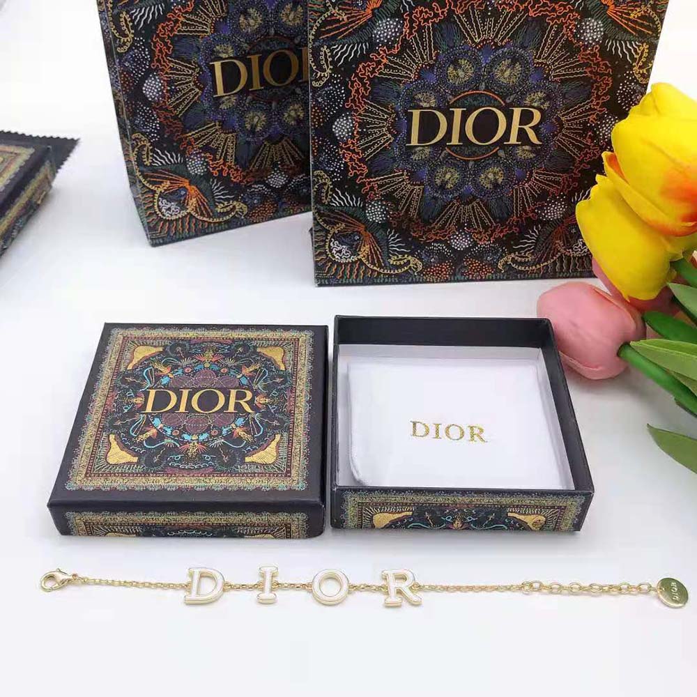Dior Women Dio(r)evolution Bracelet Gold-Finish Metal and White Lacquer - image 5