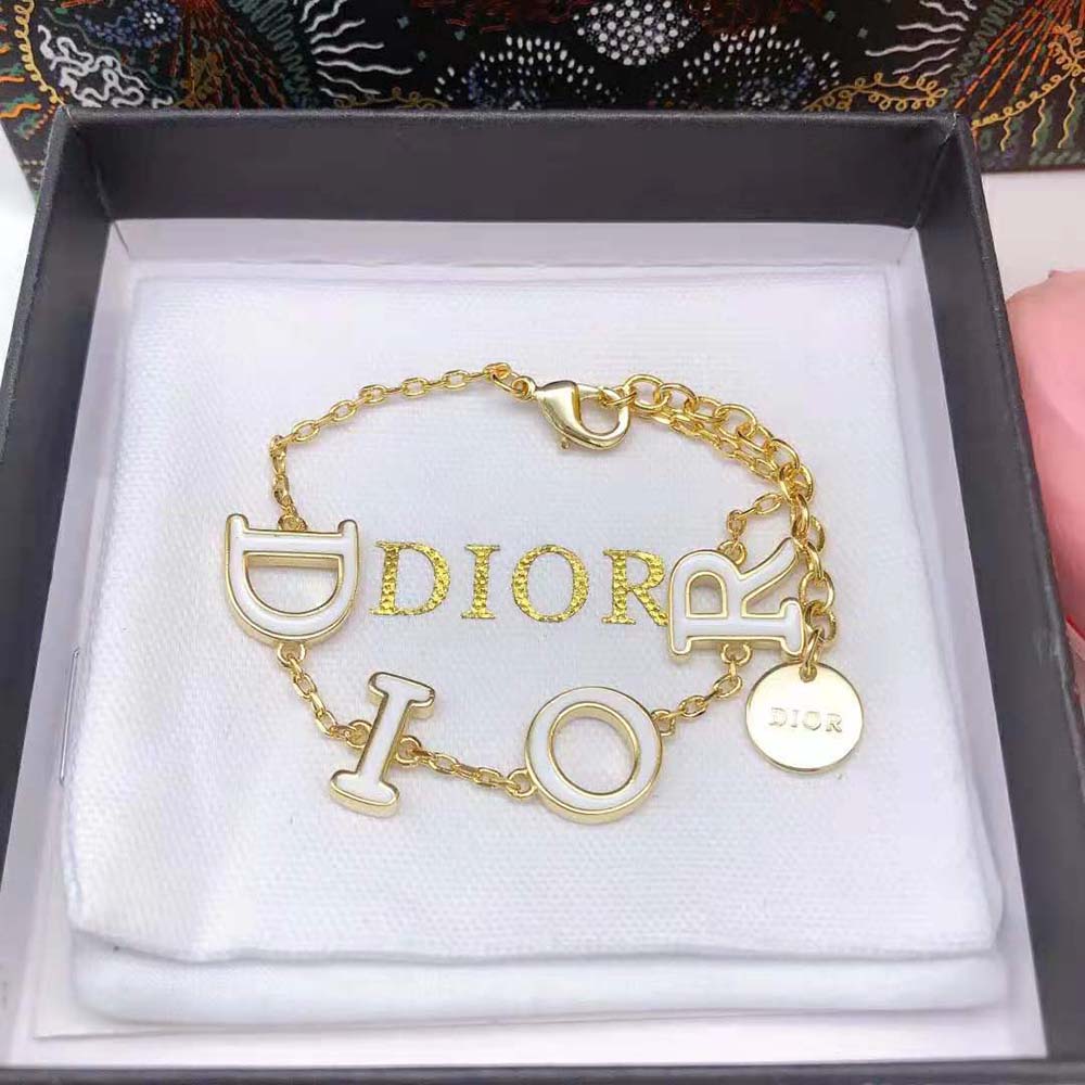 Full view of Dior Women Dio(r)evolution Bracelet on wrist styling