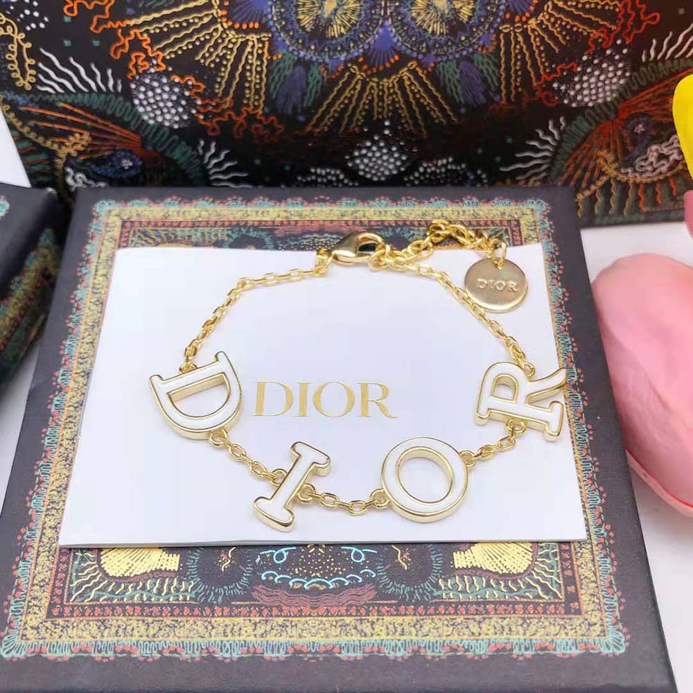 Side angle showing clasp detail on Dior Women Dio(r)evolution Bracelet