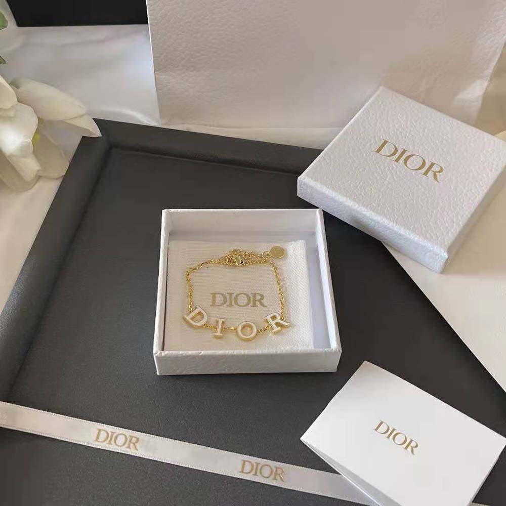 Dior Women Dio(r)evolution Bracelet Gold-Finish Metal and White Lacquer - image 4