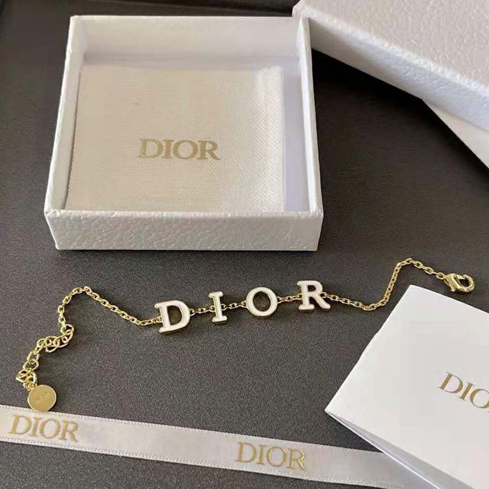 Dior Women Dio(r)evolution Bracelet Gold-Finish Metal and White Lacquer - image 8