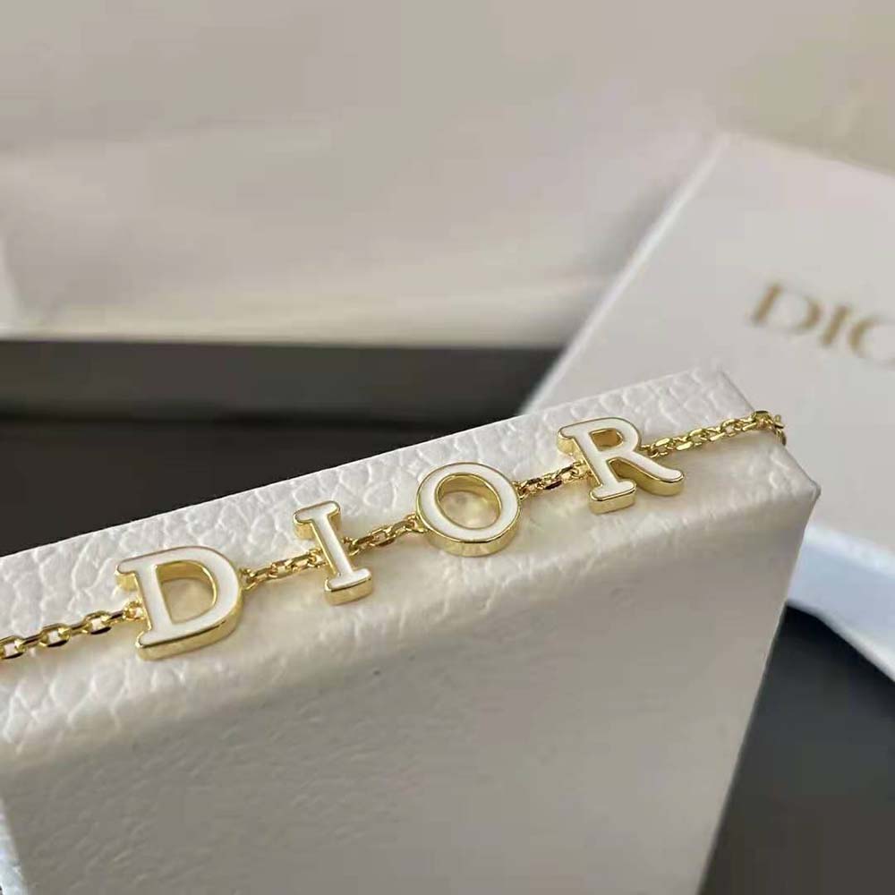 Dior Women Dio(r)evolution Bracelet Gold-Finish Metal and White Lacquer - image 7