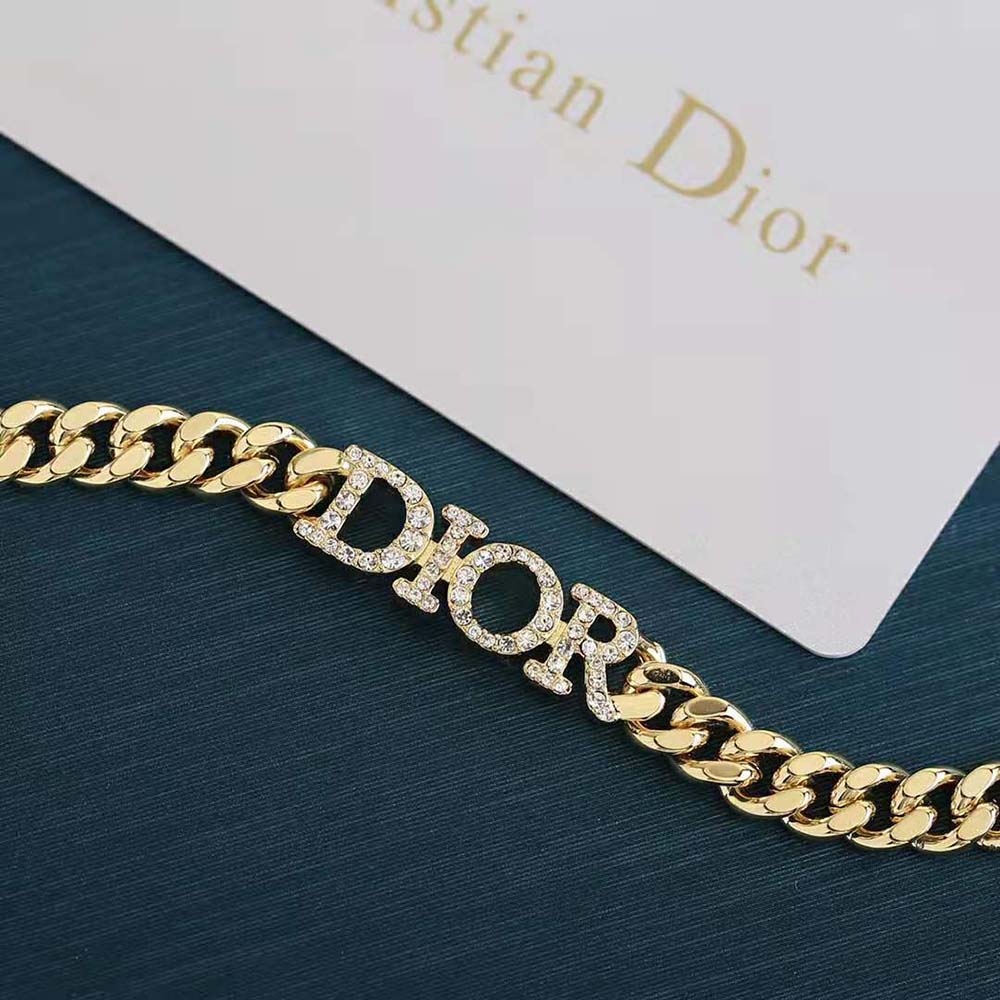 Dior Women Dio(r)evolution Choker Gold-Finish Metal and White Crystals - image 6