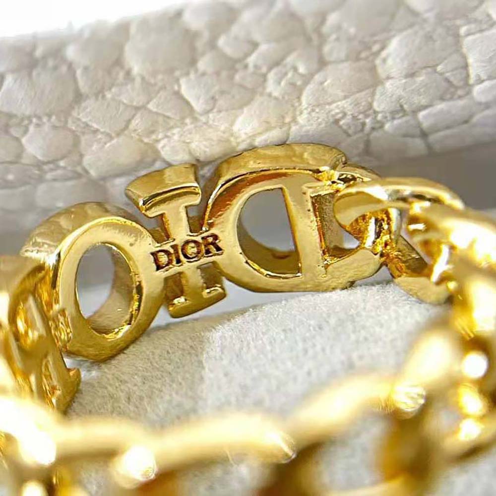 Dior Women Dio(r)evolution Ring Gold-Finish Metal and White Crystals - image 7