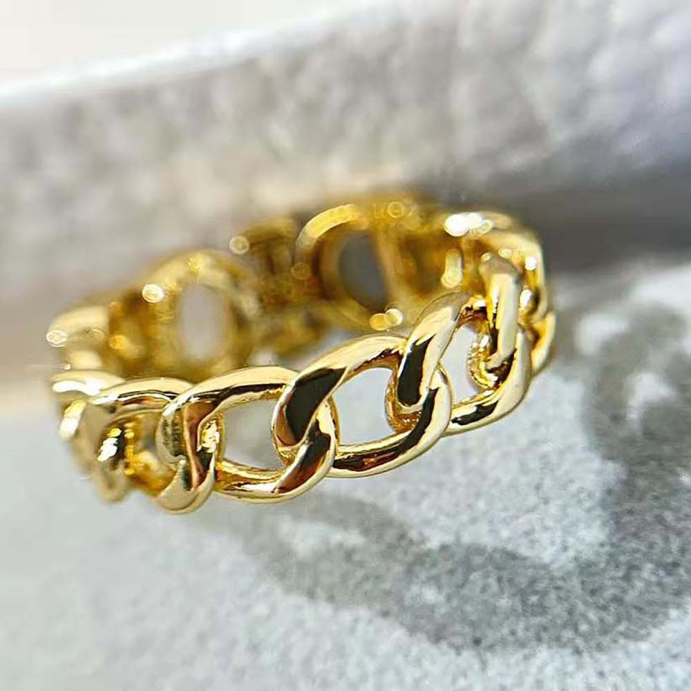 Dior Women Dio(r)evolution Ring Gold-Finish Metal and White Crystals - image 6