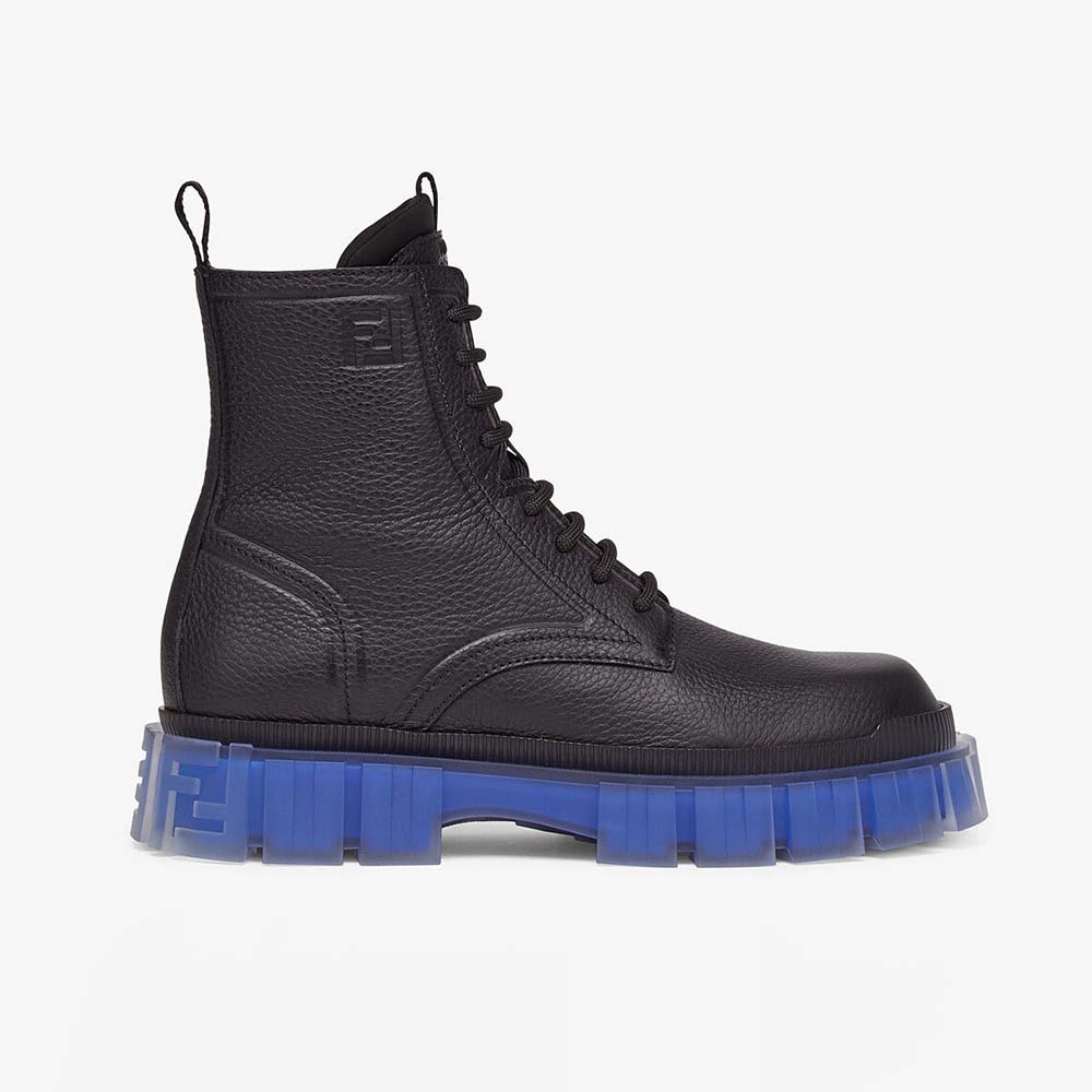 Fendi Women Force Black Leather Ankle Boots - image 1