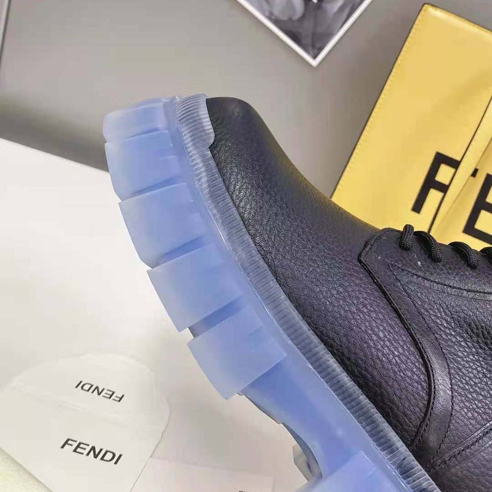 Fendi Women Force Black Leather Ankle Boots - image 10