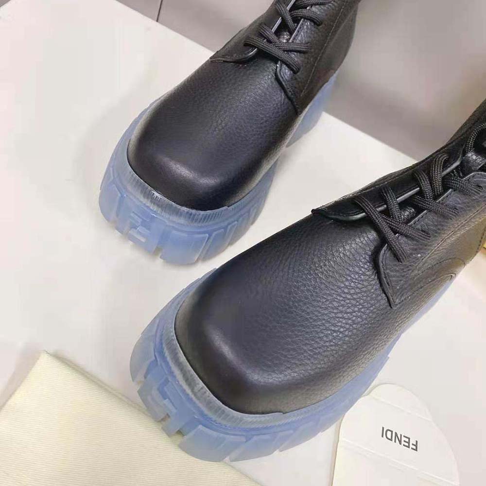 Fendi Women Force Black Leather Ankle Boots - image 9