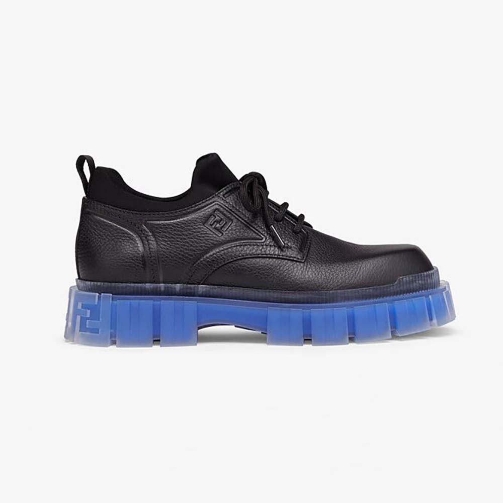 Fendi Women Force Black Leather Lace-Ups - image 1