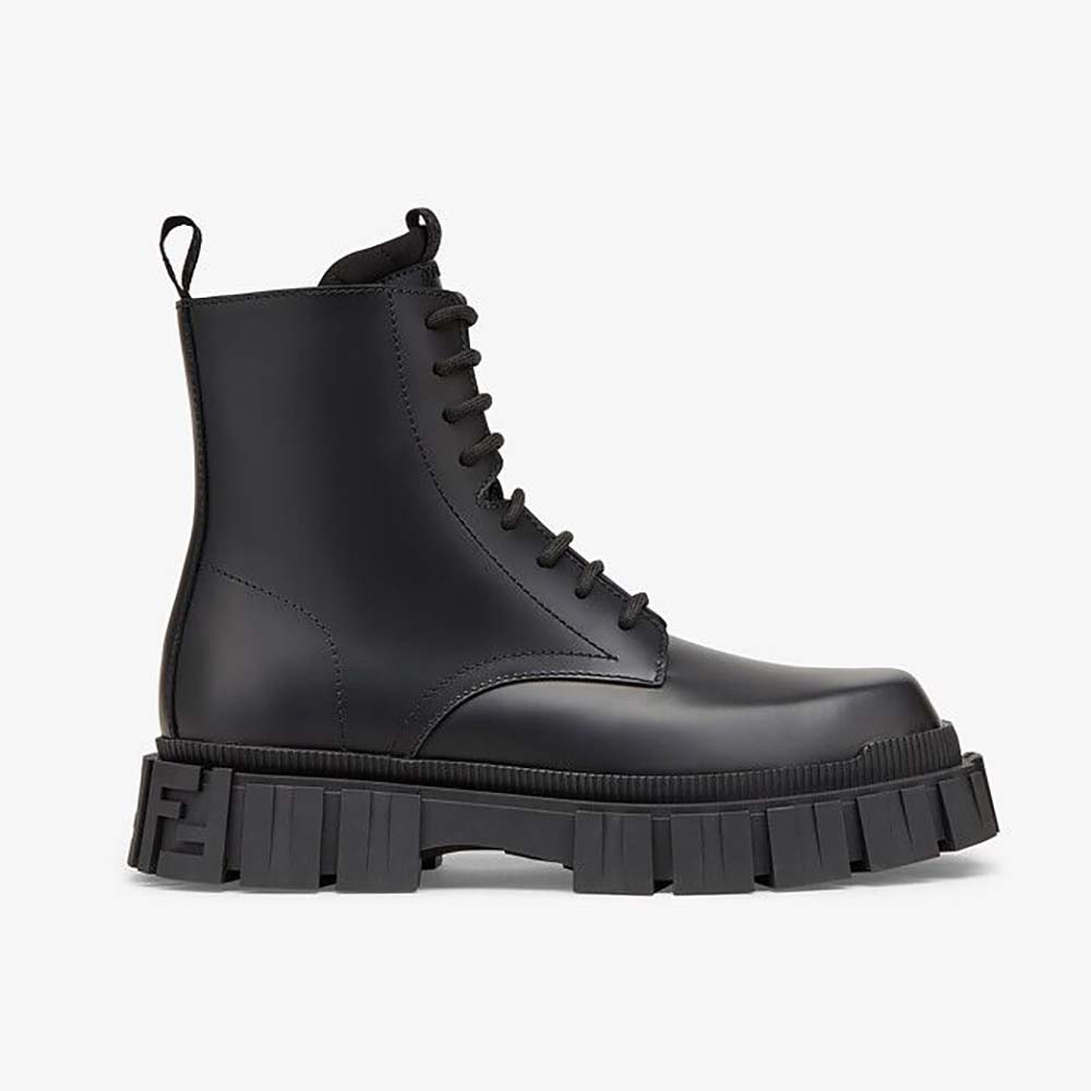 Fendi Men Force Black leather Ankle Boots - image 1
