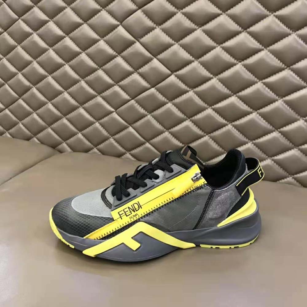 Fendi Women Flow Gray Nylon Low-Tops - image 7