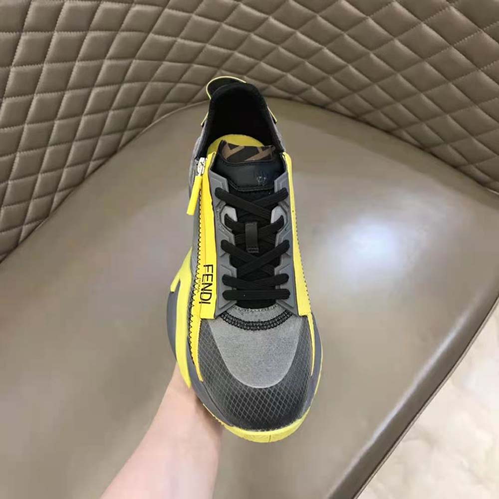Fendi Women Flow Gray Nylon Low-Tops - image 6