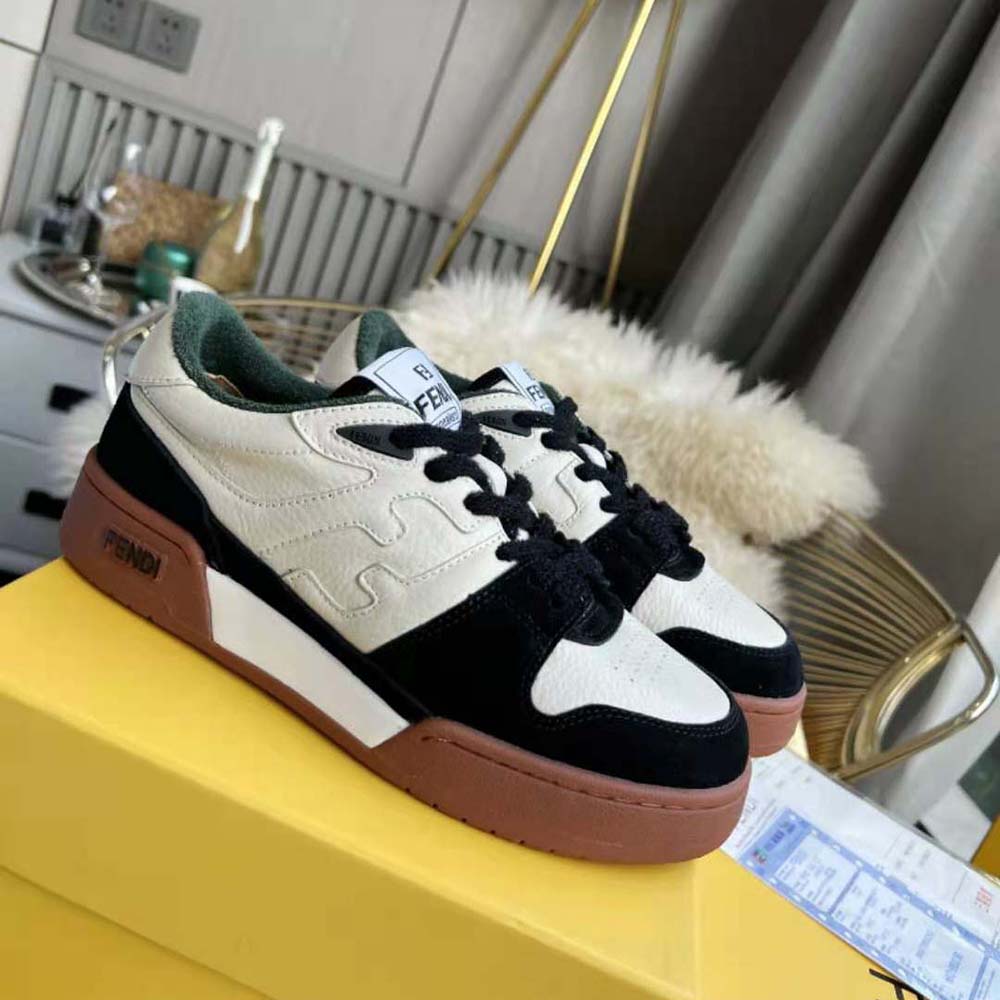 Fendi Unisex Match Low Tops in Black Suede - image 3