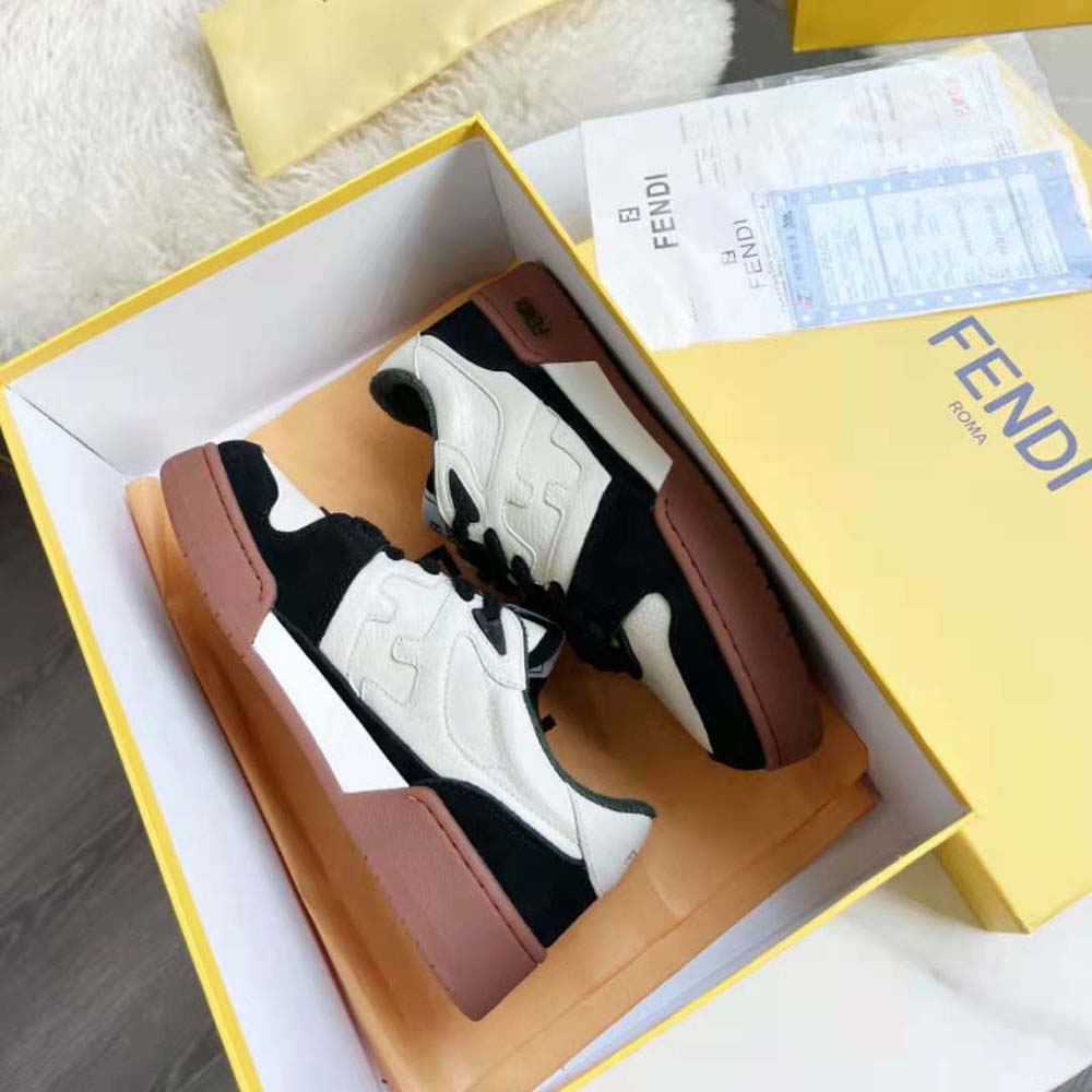 Fendi Unisex Match Low Tops in Black Suede - image 4