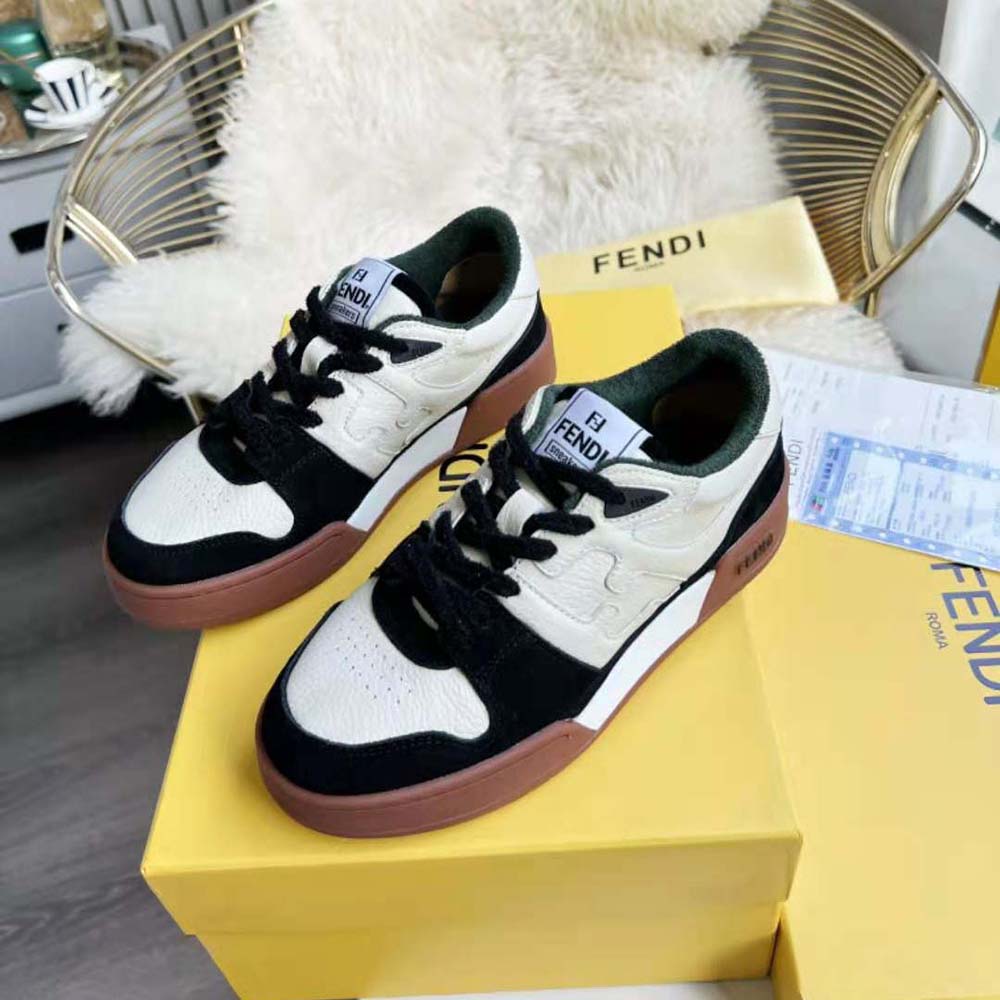 Fendi Unisex Match Low Tops in Black Suede - image 2