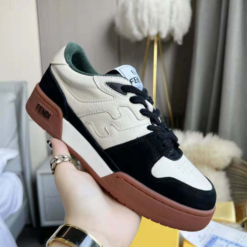 Fendi Unisex Match Low Tops in Black Suede - image 6