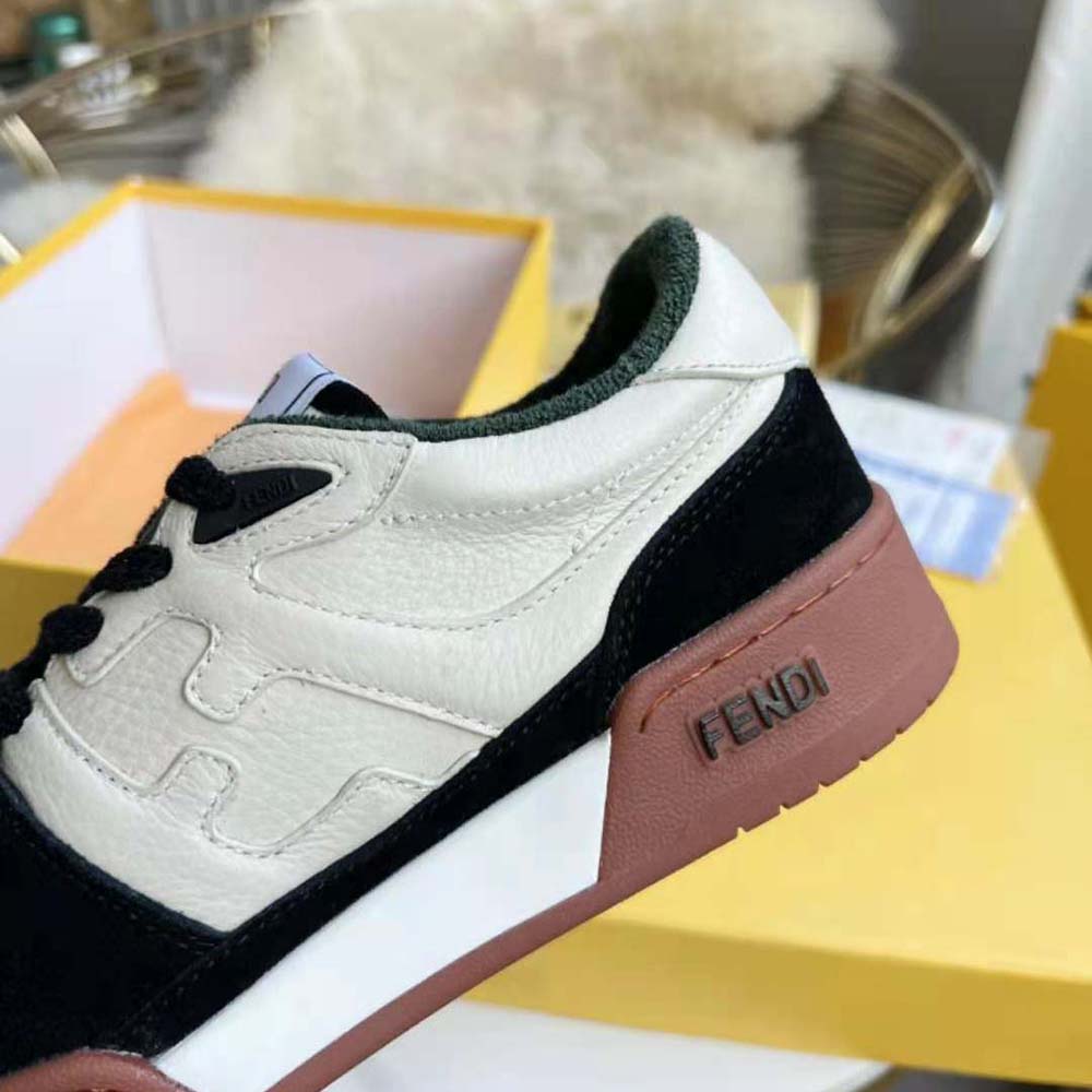 Fendi Unisex Match Low Tops in Black Suede - image 8
