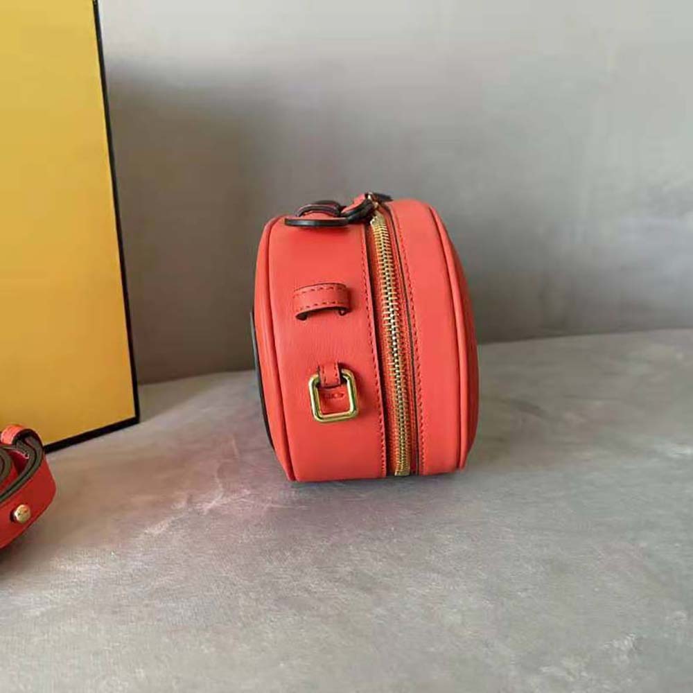 Fendi Women Mini Camera Case Red Leather and Suede Mini-Bag - image 6