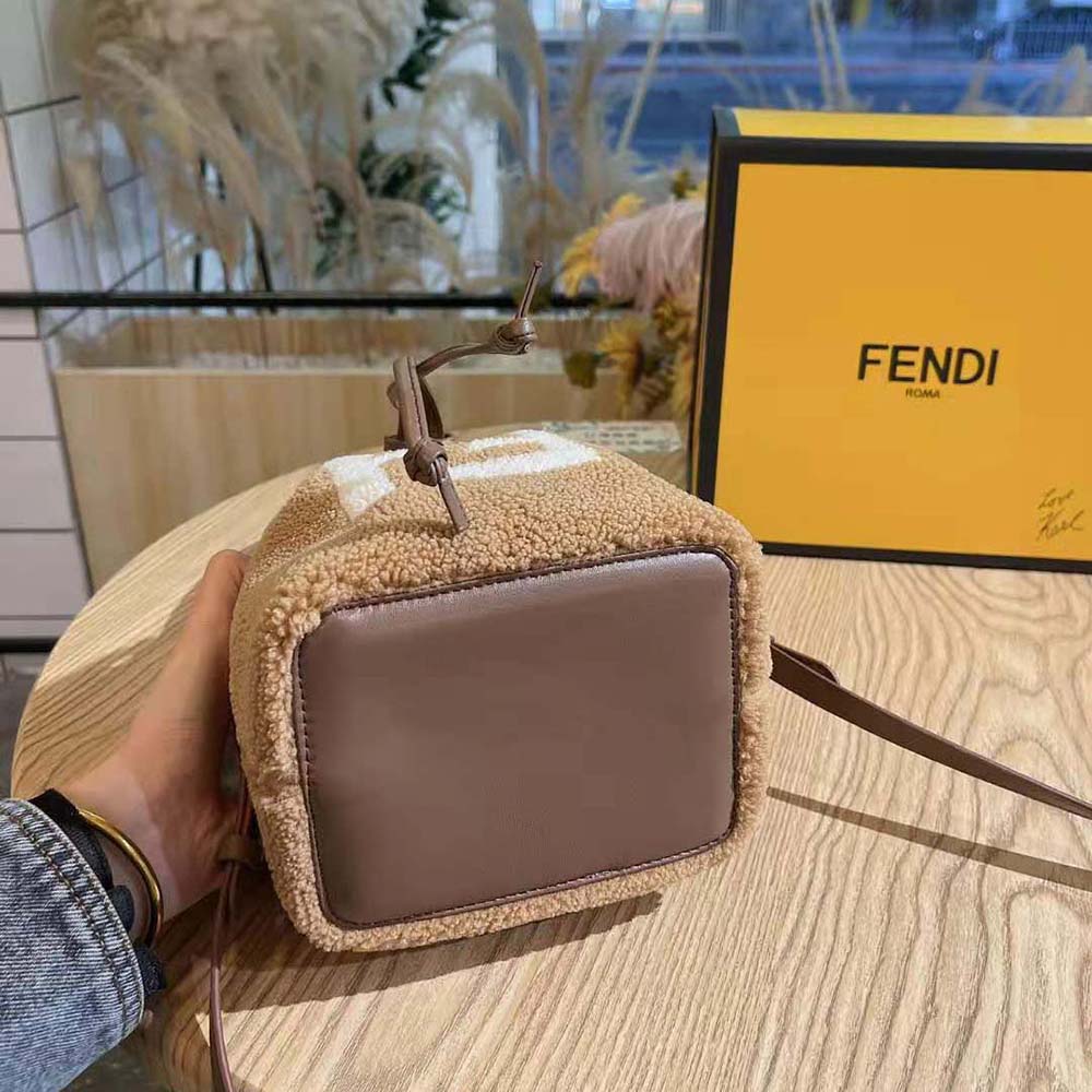 Fendi Women Mon Tresor Mini-Bag in Brown Sheepskin - image 7
