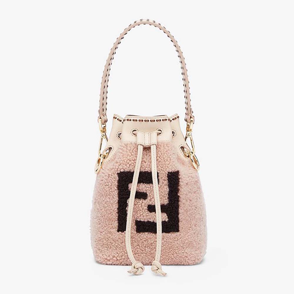 Fendi Women Mon Tresor Pink Sheepskin Mini-Bag - image 1