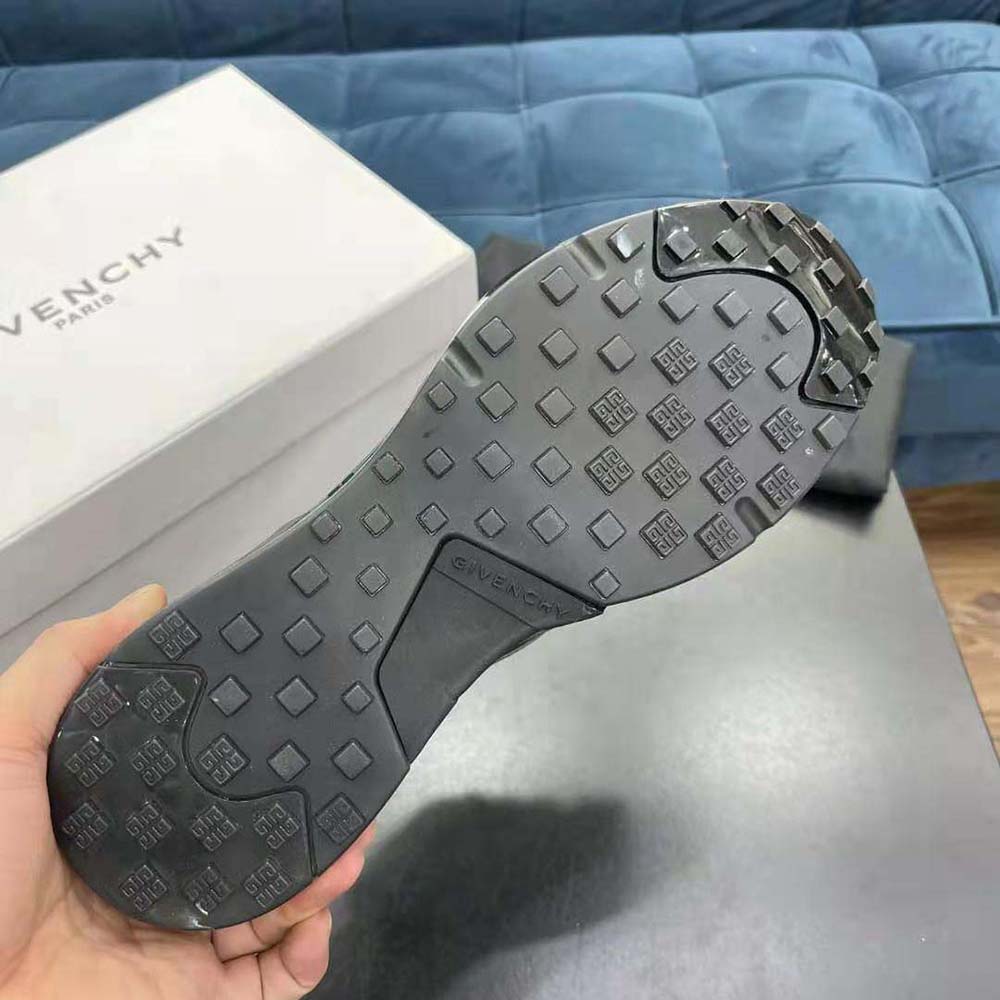 Givenchy Men Giv 1 Sneakers in Leather with Tag Effect Prints-Black - image 10
