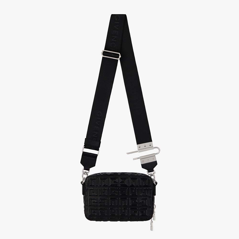 Front view of Givenchy Women Antigona U Camera Bag in black 4g leather
