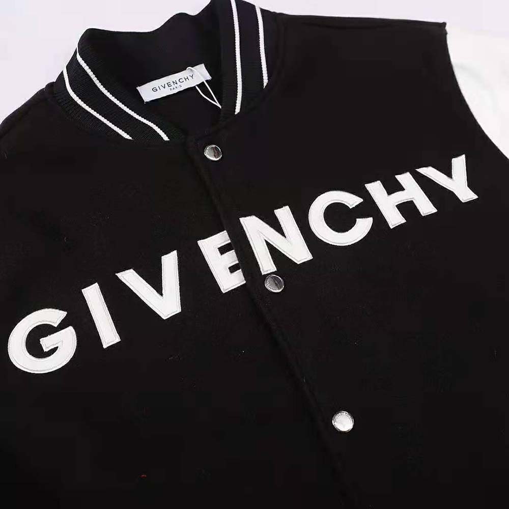 Givenchy Women Bomber in Wool and Leather - image 4