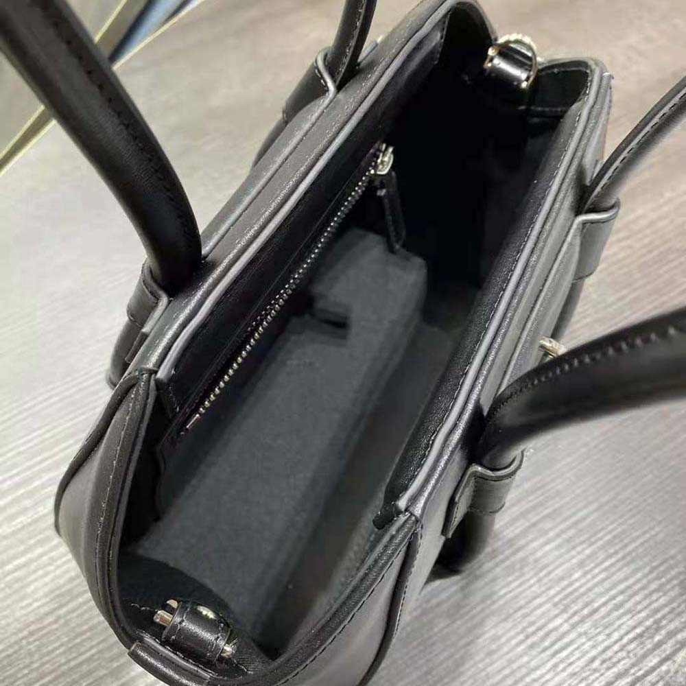Givenchy Women Mini Antigona Lock Bag in Box Leather-Black - image 9