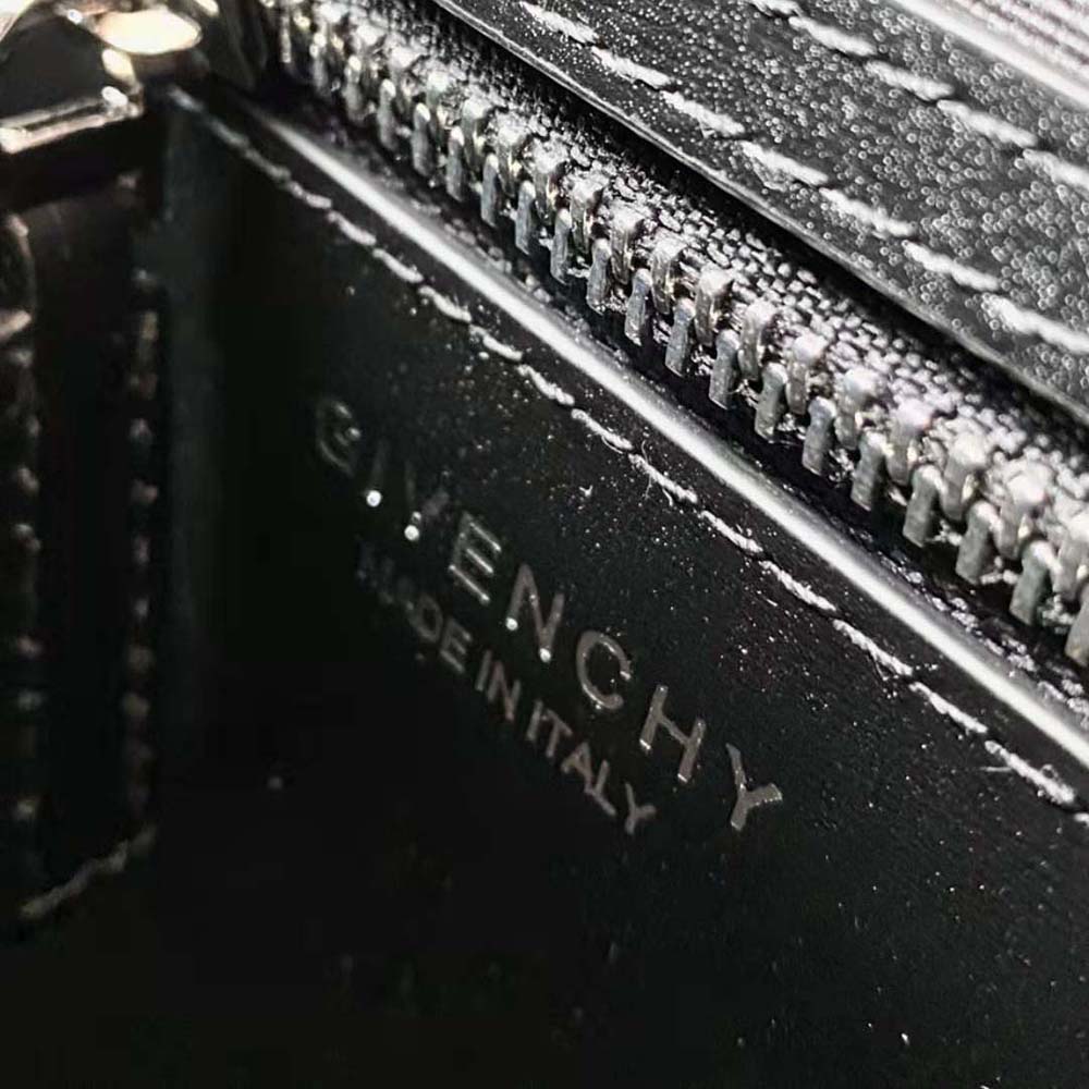 Givenchy Women Mini Antigona Lock Bag in Box Leather-Black - image 10
