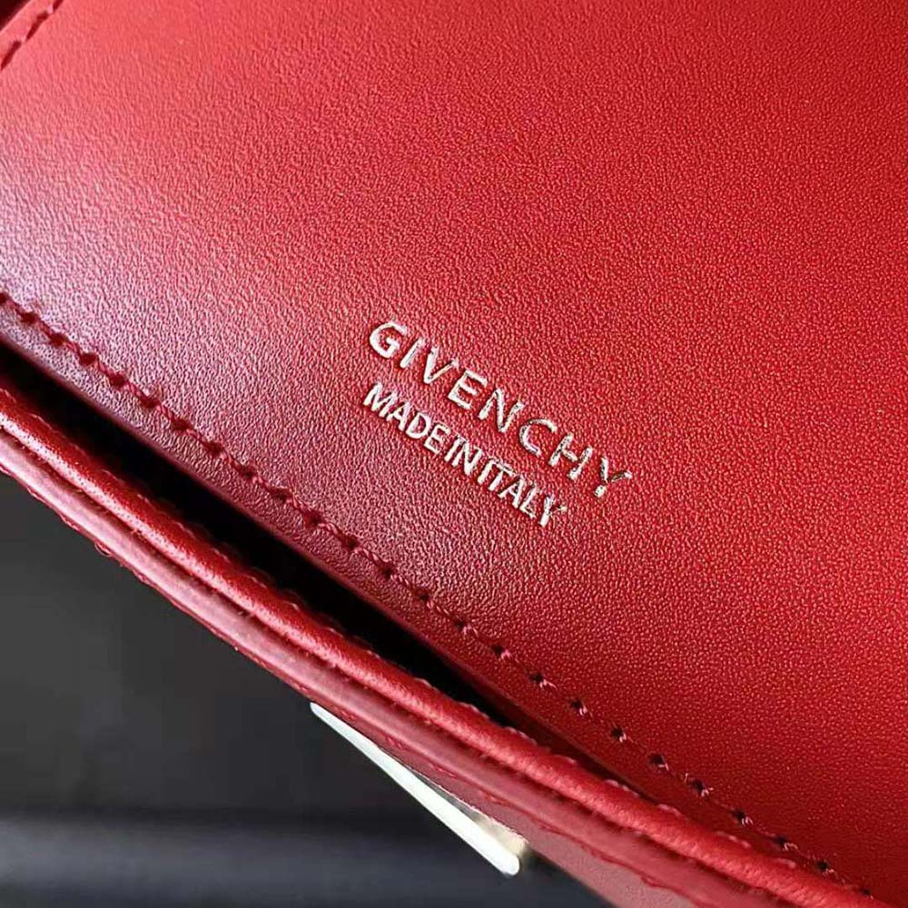Givenchy Women Small 4g Bag in Box Leather-Red - image 8