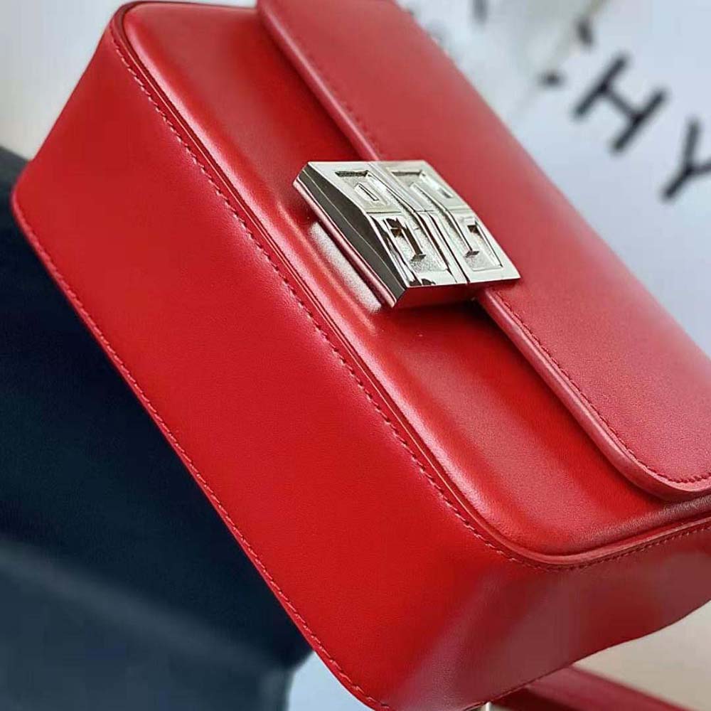 Givenchy Women Small 4g Bag in Box Leather-Red - image 6