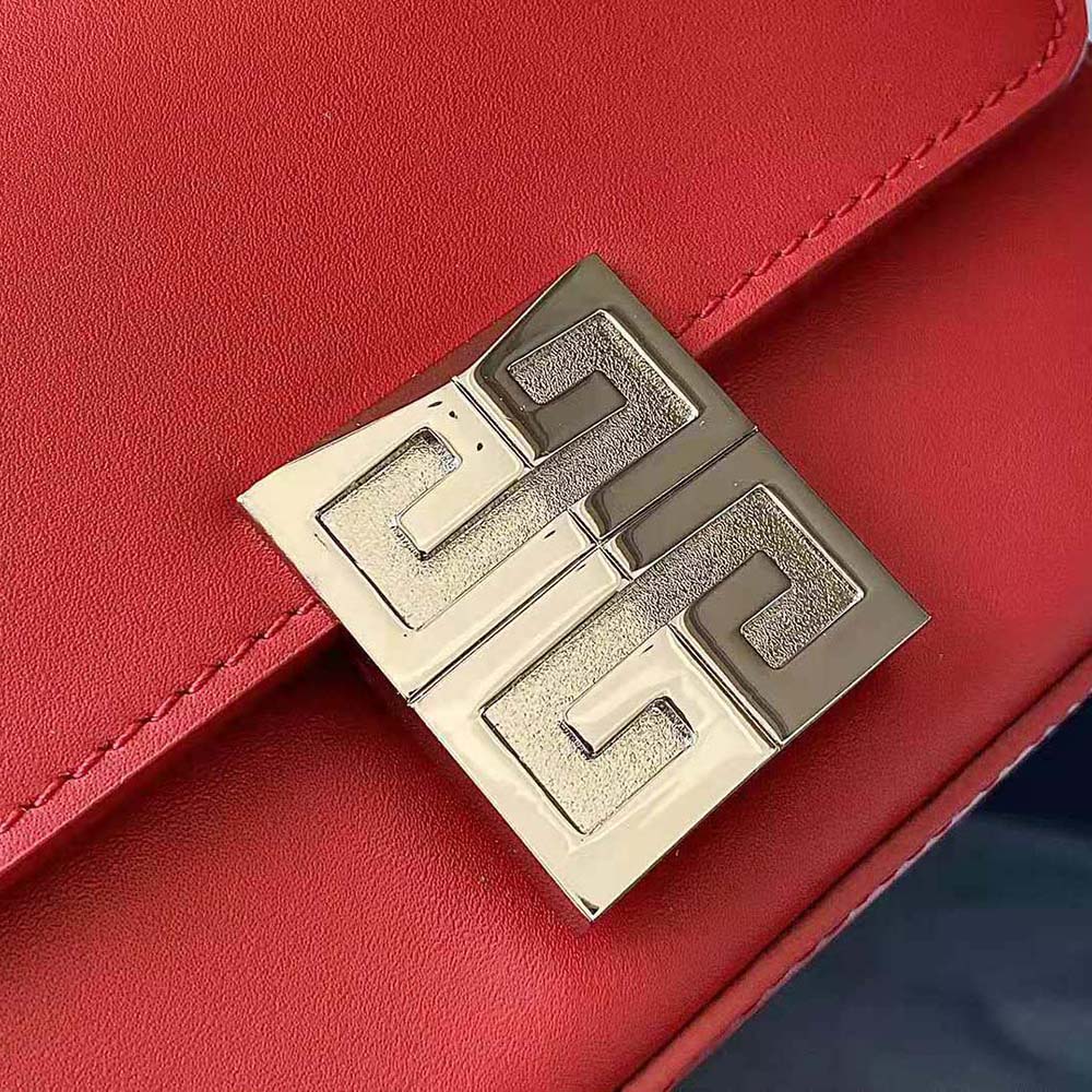 Givenchy Women Small 4g Bag in Box Leather-Red - image 10