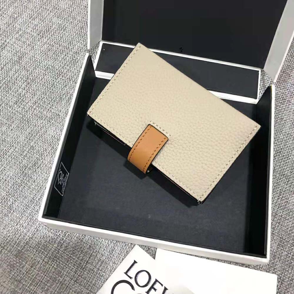 Loewe Women Accordion Cardholder in Soft Grained Calfskin-White - image 4